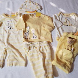 Gymboree In The Jungle up to 7 lbs. lot Romper Pants Shirt Hat Bodysuit Set NWT